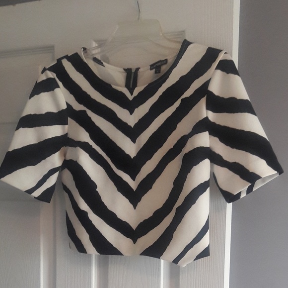 Zebra stripe crop top - Picture 2 of 2